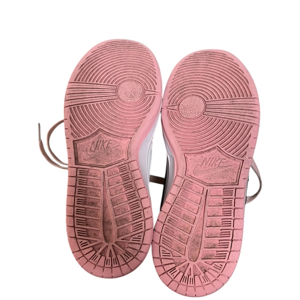 Nike girls dunk low pink foam lace up sneakers - Picture 7 of 8